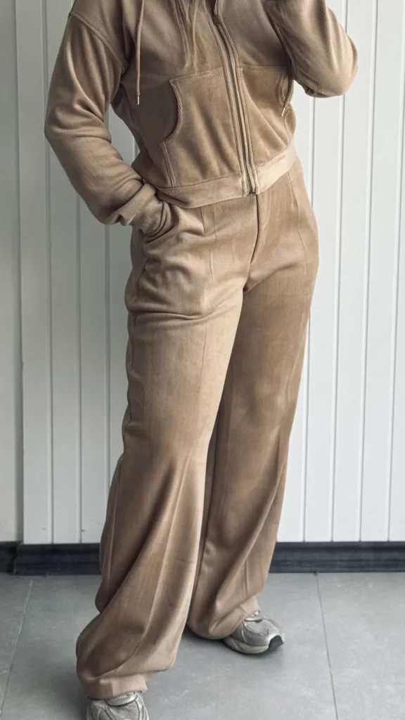 شلوار مخمل زنانه نیم بگ nessdress