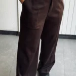 شلوار مخمل زنانه نیم بگ nessdress