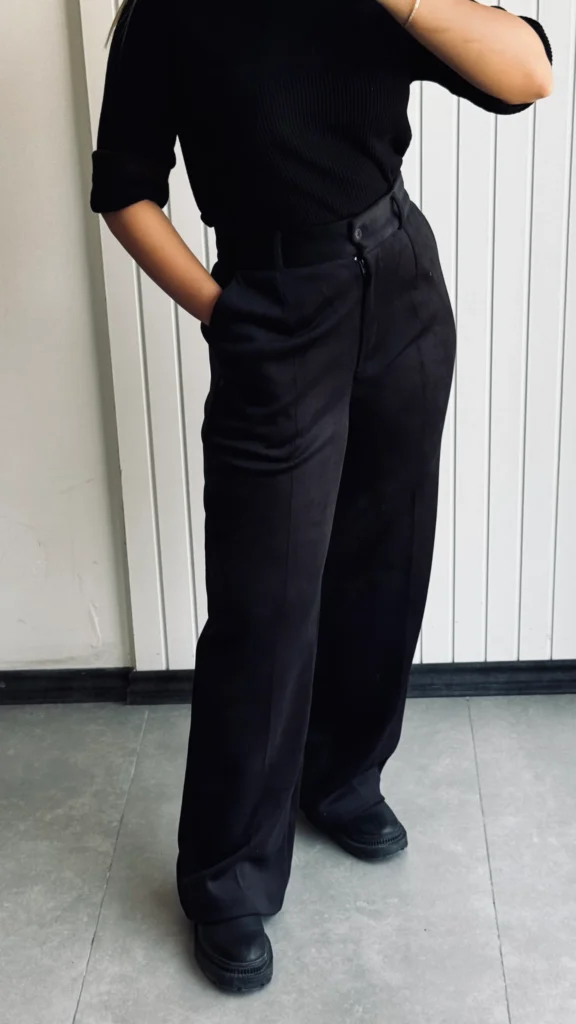 شلوار مخمل زنانه نیم بگ nessdress