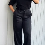 شلوار مخمل زنانه نیم بگ nessdress