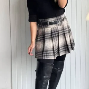 دامن تنیسی چهارخونه